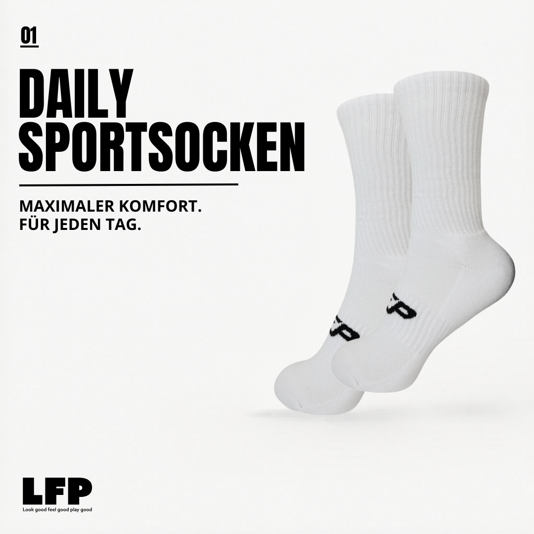LFP "DAILY" Sportsocken – Atmungsaktive Sportsocken im 2er-Pack