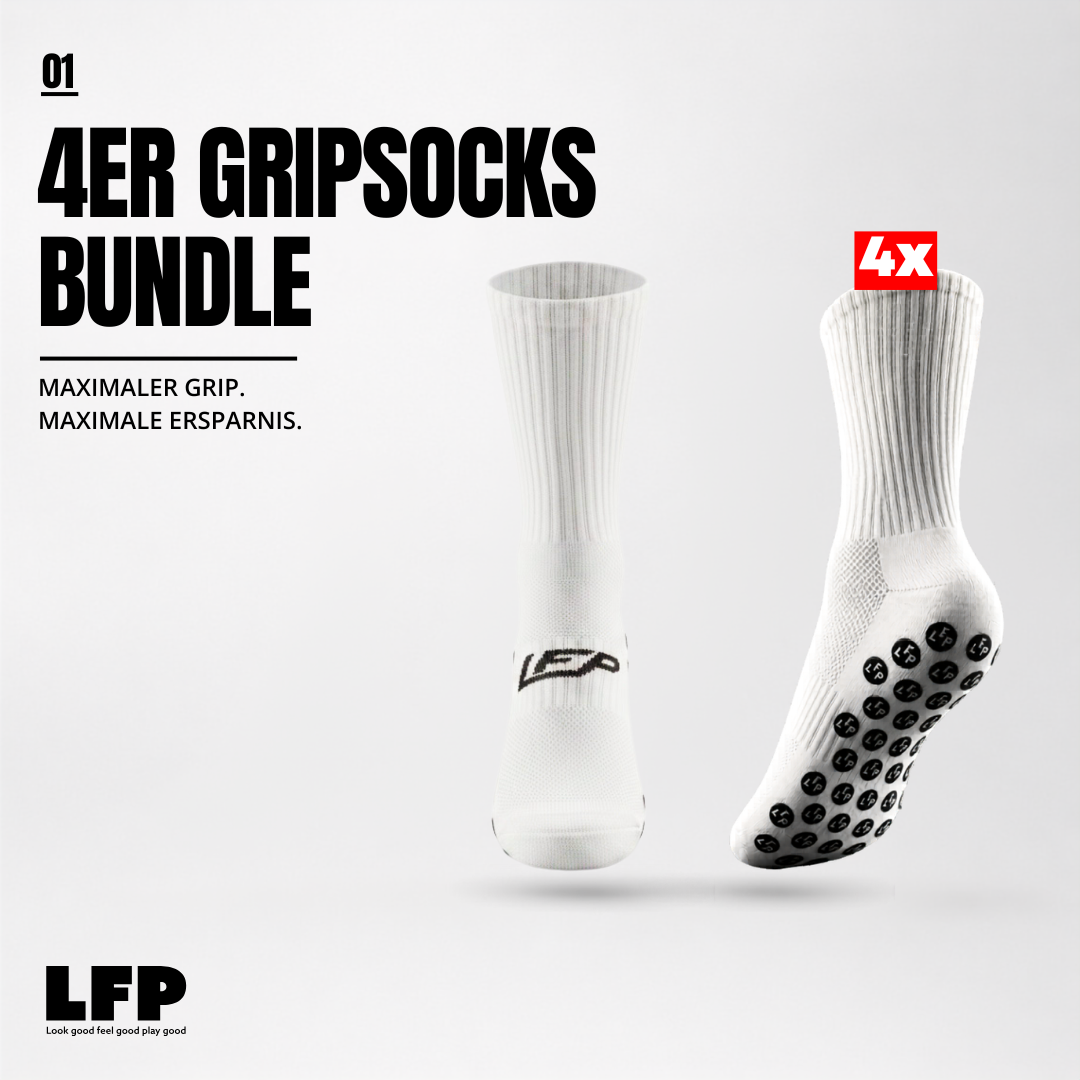 LFP 4ER Gripsocks Bundle – Frei kombinierbare Anti Slip Fußballsocken