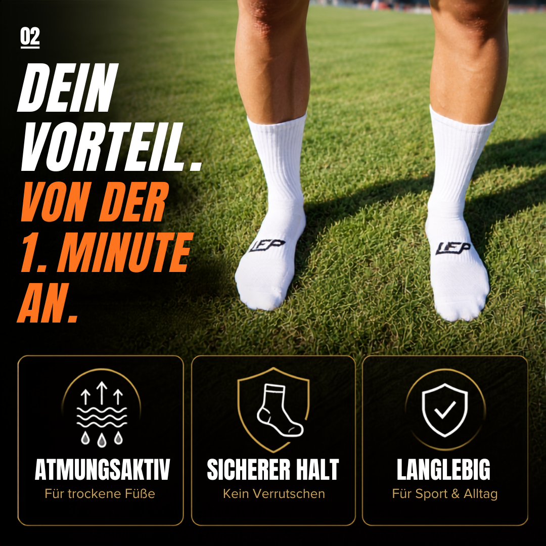 LFP "DAILY" Sportsocken – Atmungsaktive Sportsocken im 2er-Pack