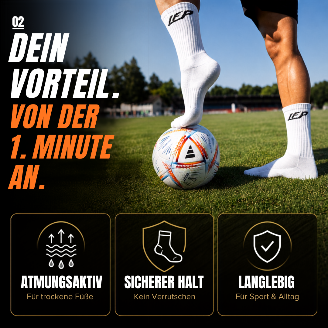 LFP "CREW" Sportsocken – Atmungsaktive Sportsocken im 2er-Pack