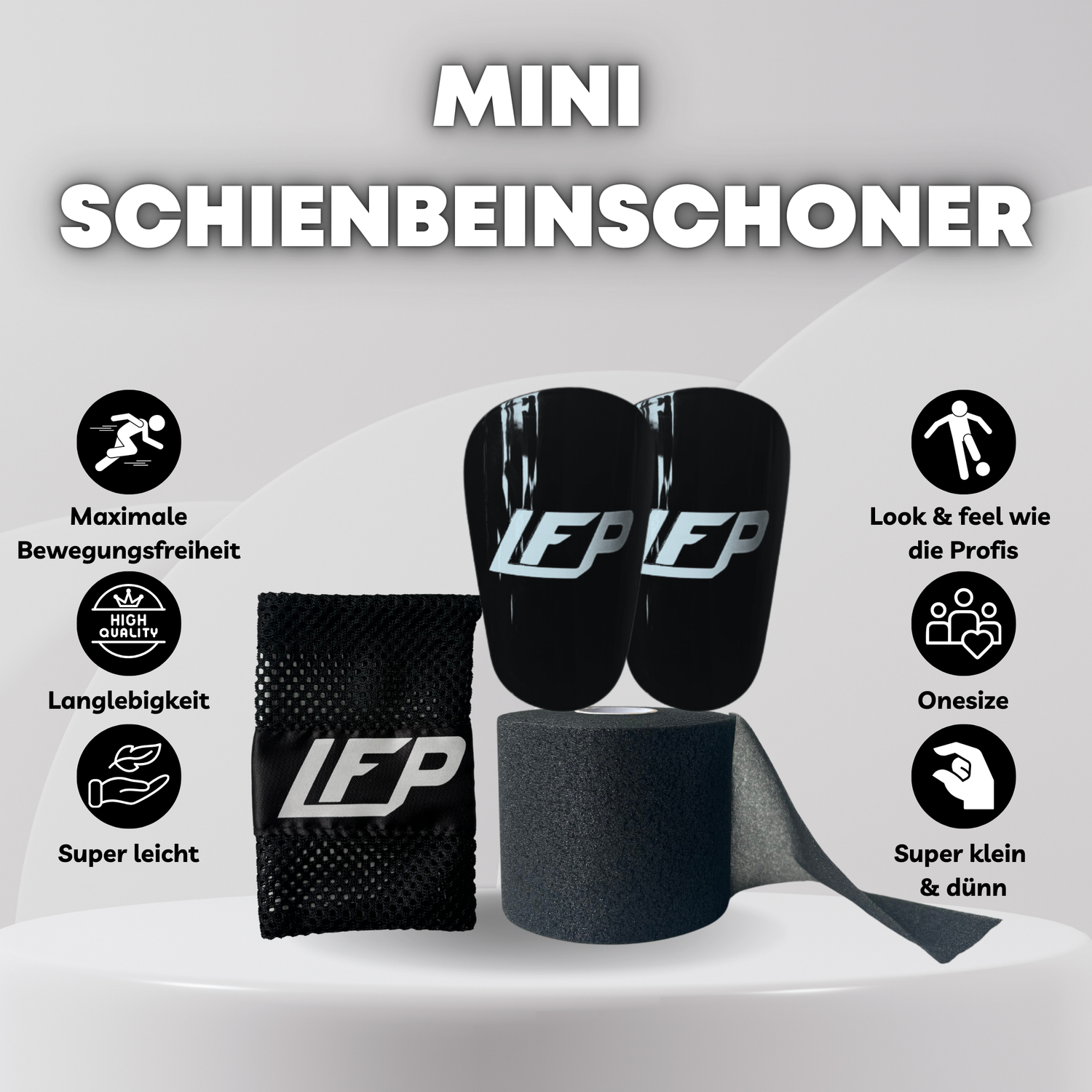 Mini Schienbeinschoner (9,5 x 6cm)