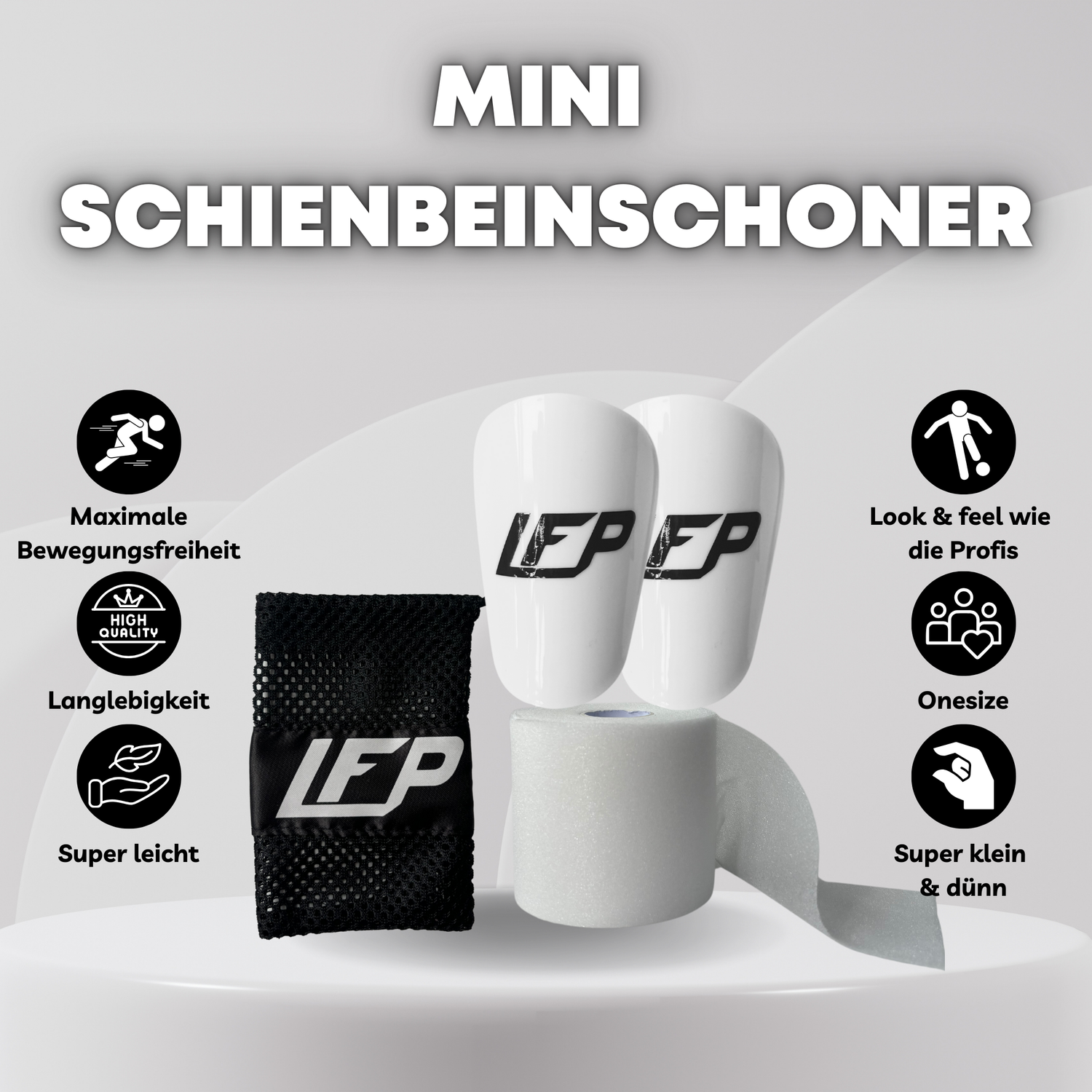 Mini Schienbeinschoner (9,5 x 6cm)