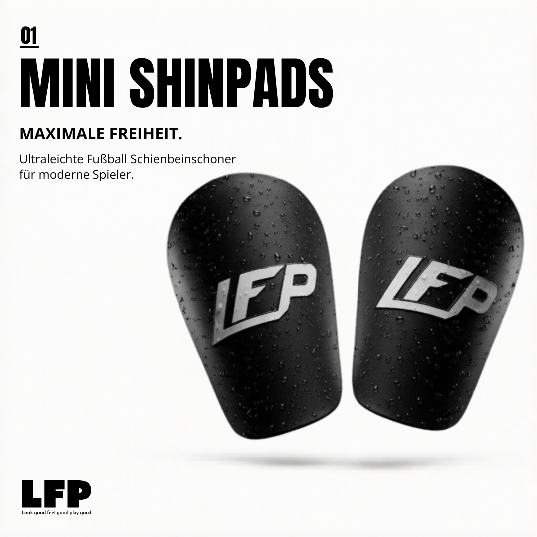 LFP Mini Shinpads (9,5 × 6 cm) Ultraleichte Fußball Schienbeinschoner