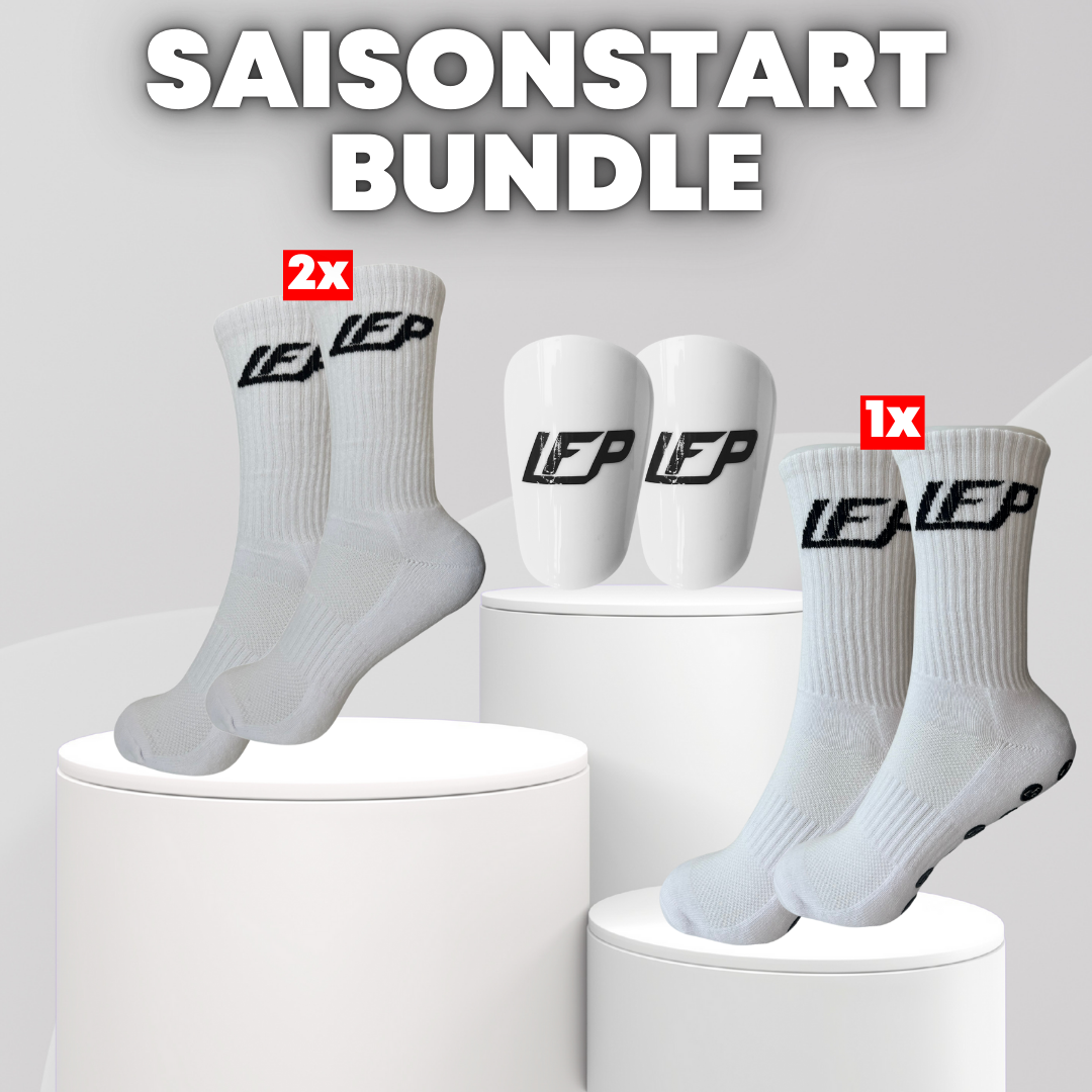 Saisonstart Bundle (1x Mini Shinpads, 1x Gripsocken, 2x Sportsocken)