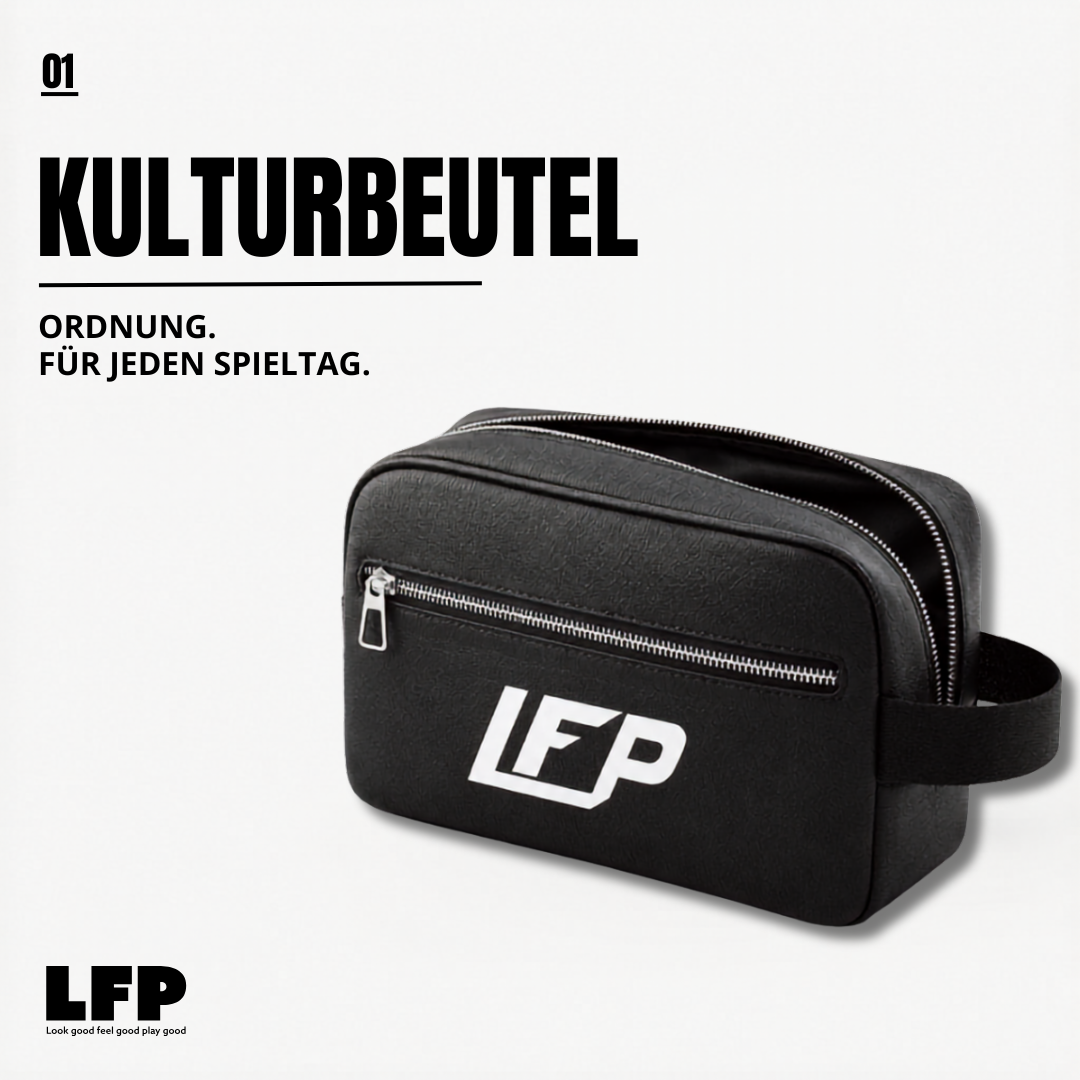 LFP Kulturbeutel – Wasserabweisender Sports & Travel Bag für Fußballer